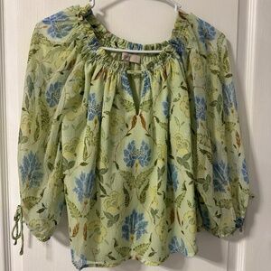 Paisley sheer top